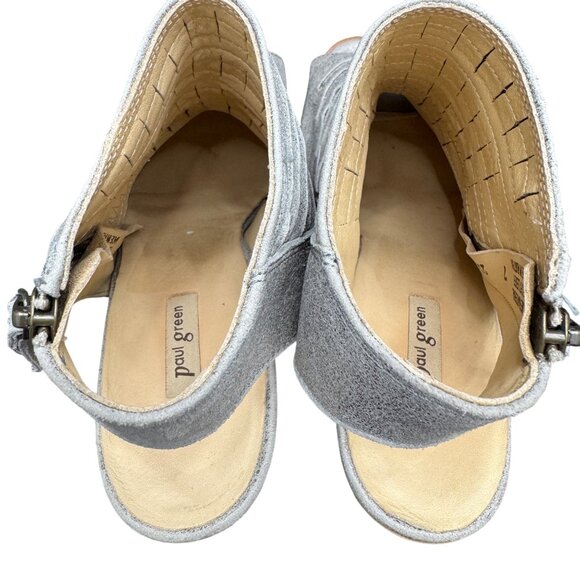 Paul Green Cayanne Peep Toe High Heel Booties Womens Leather, Size UK 7/US 9.5 - Picture 4 of 10